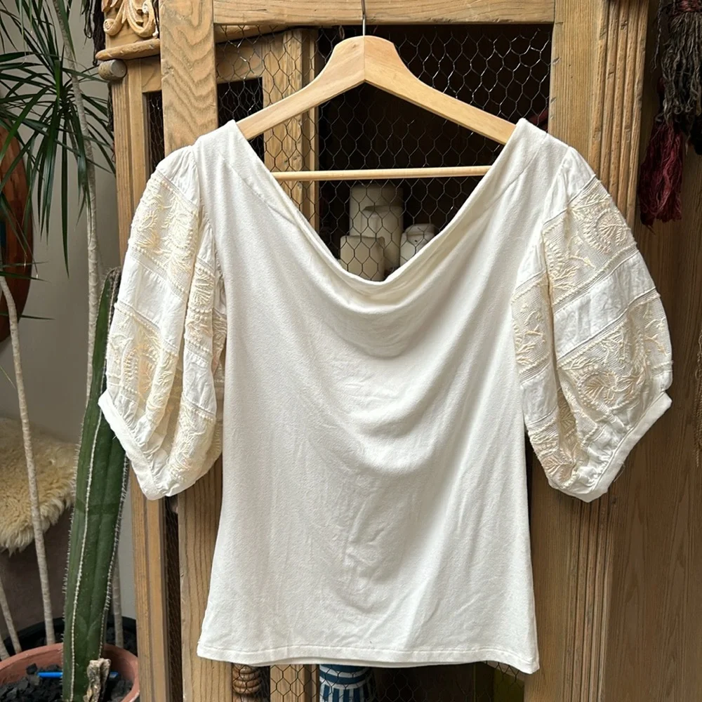 Free People Rock With It Off the Shoulder Top
